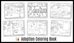 free printable adoption coloring book pdf