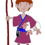David the shepherd boy coloring page