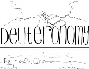"Deuteronomy" Bible Coloring Page