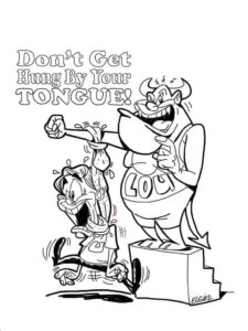 taming the tongue coloring page