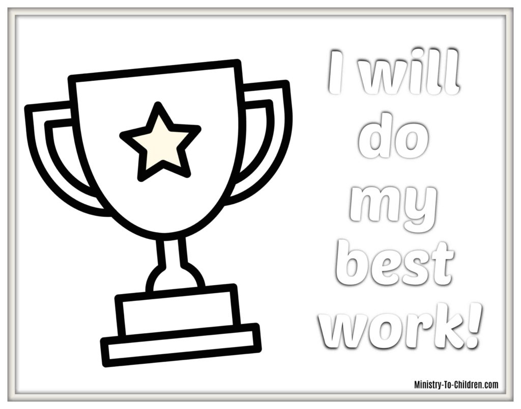I will do my best "coloring page" for back to school