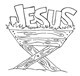 Jesus Coloring Page in Manger