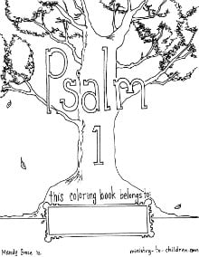 Free coloring book based on Psalm 1
