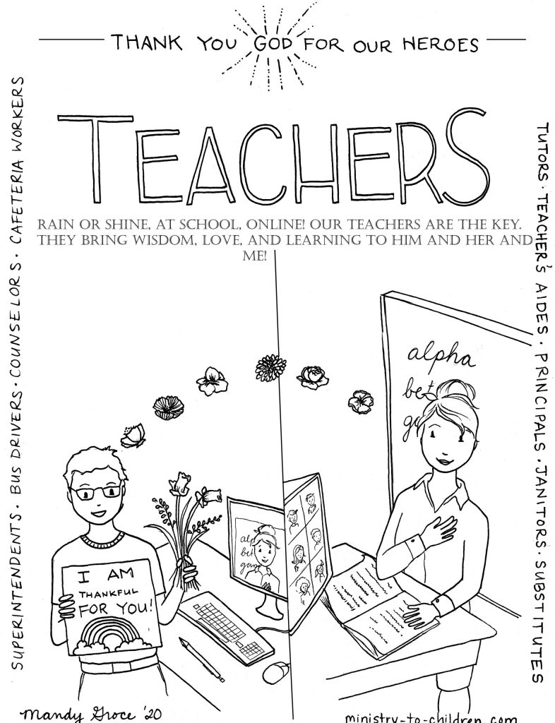 Teacher Appreciate - Teachers are heroes even online!