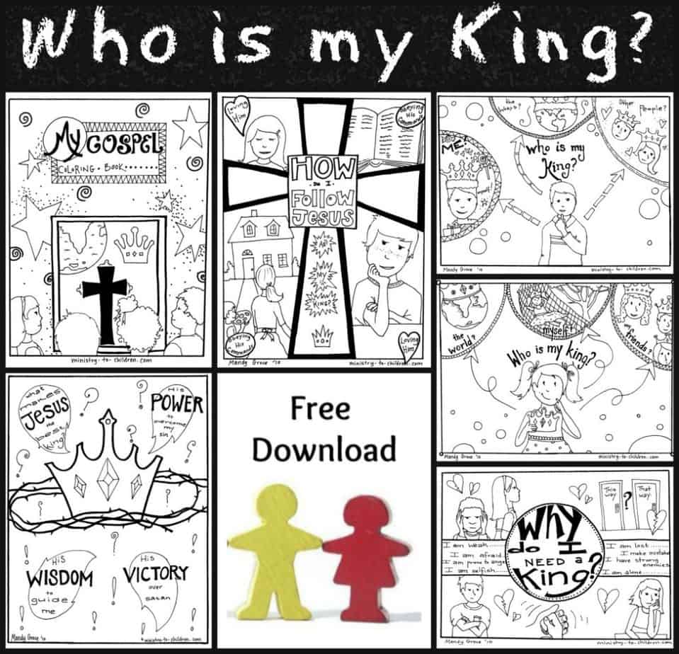 Following King Jesus Coloring Pages