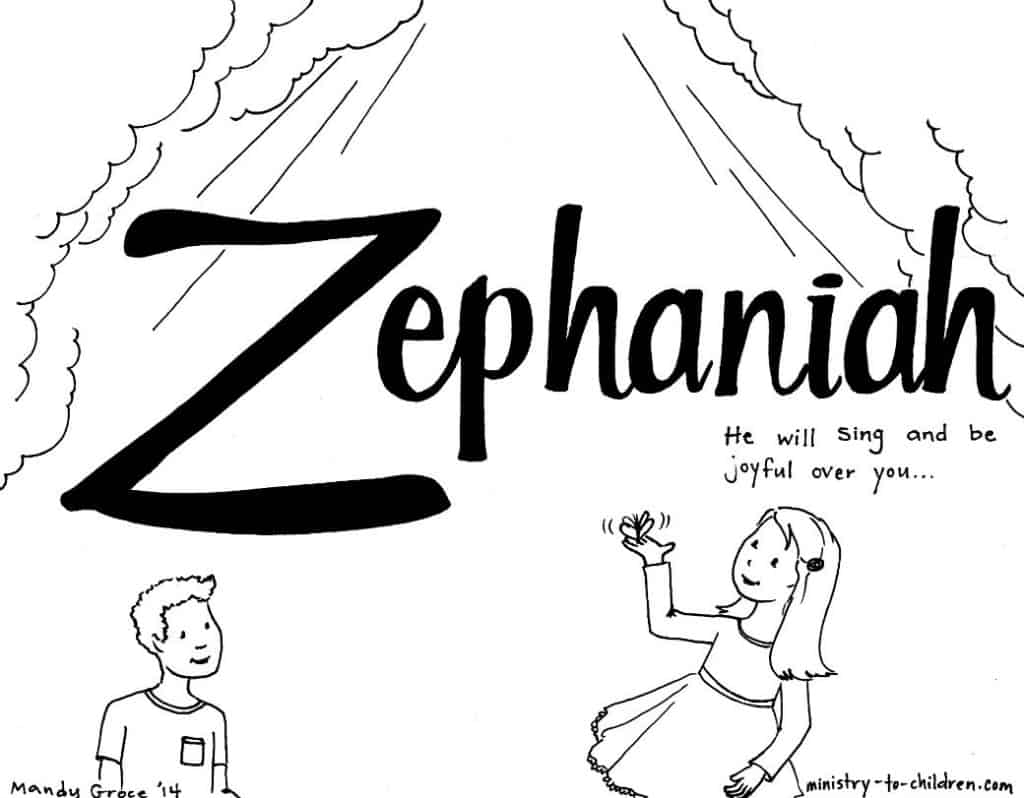 Zephaniah Bible Coloring Page