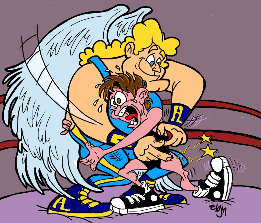 Jacob wrestling with the angel