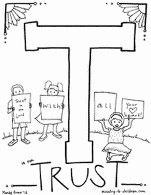 Trusting God Coloring Page